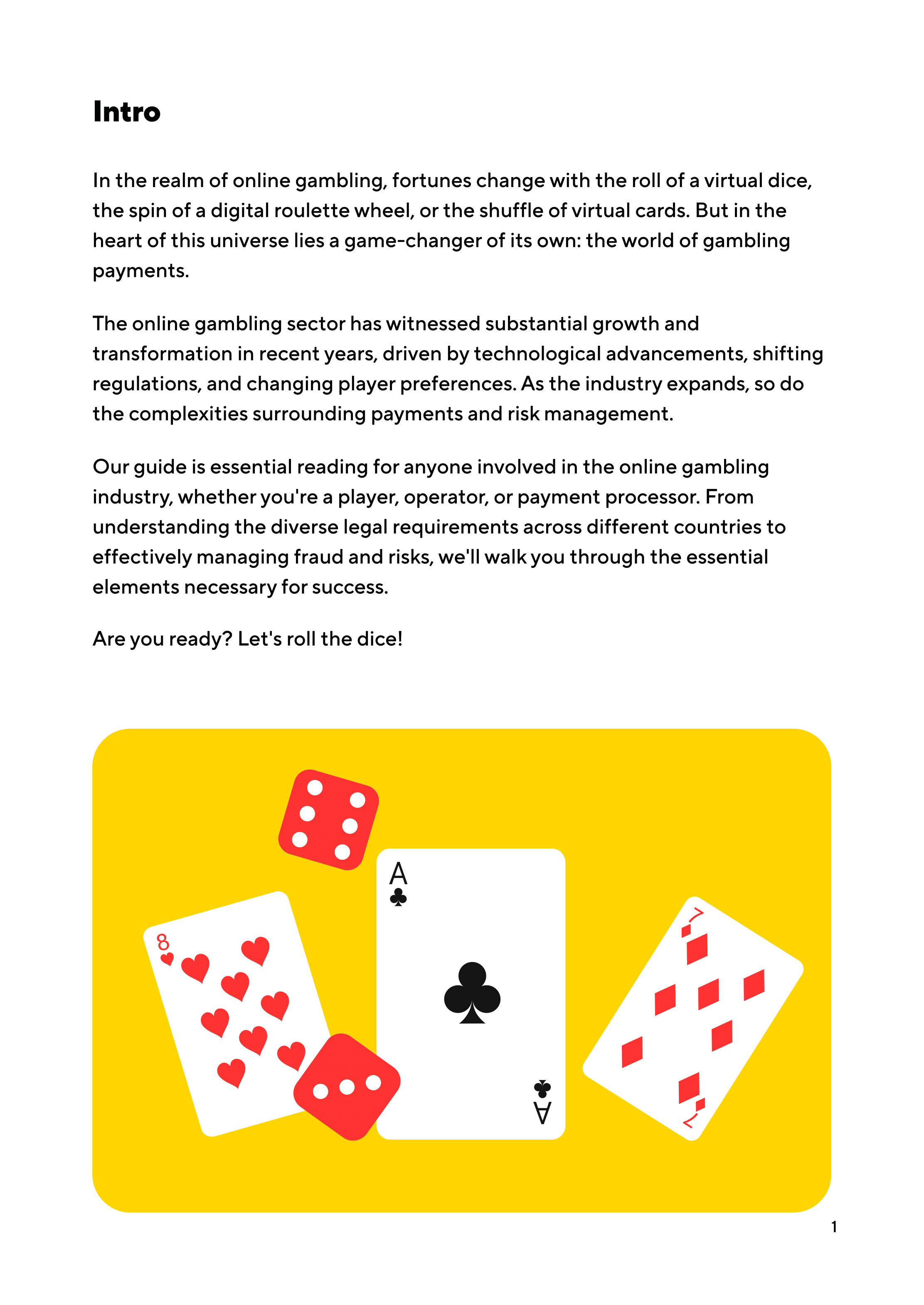 Mastering gambling payments main slide